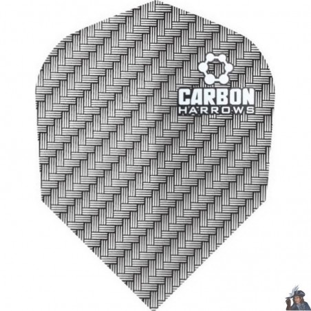 Harrows Carbon Silver Standard Dart Flight