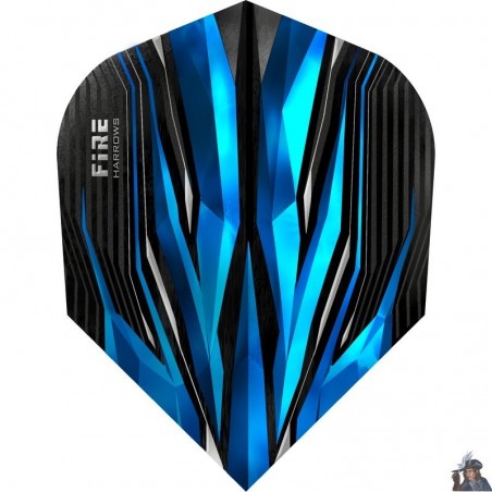 Plume de Dard Harrows Fire Bleue Standard