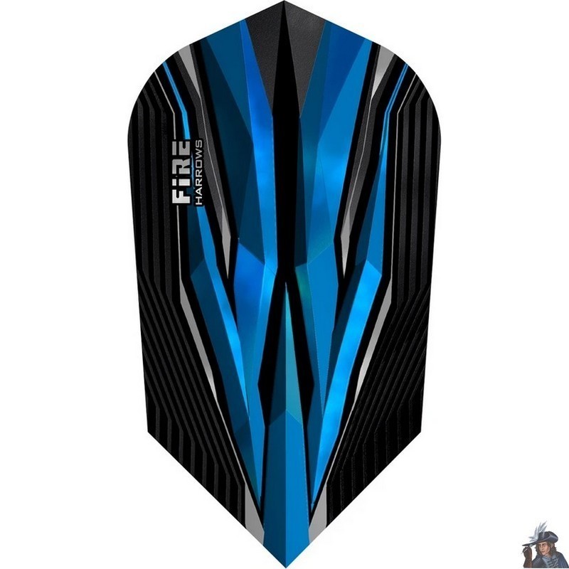 Plume de Dard Harrows Fire Bleue Slim