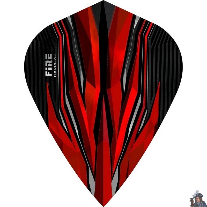 Harrows Fire Red Kite Dart Flight