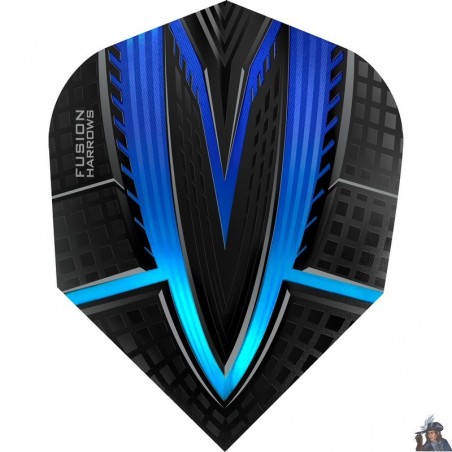 Plume de Dard Harrows Fusion Aqua & Bleue Standard