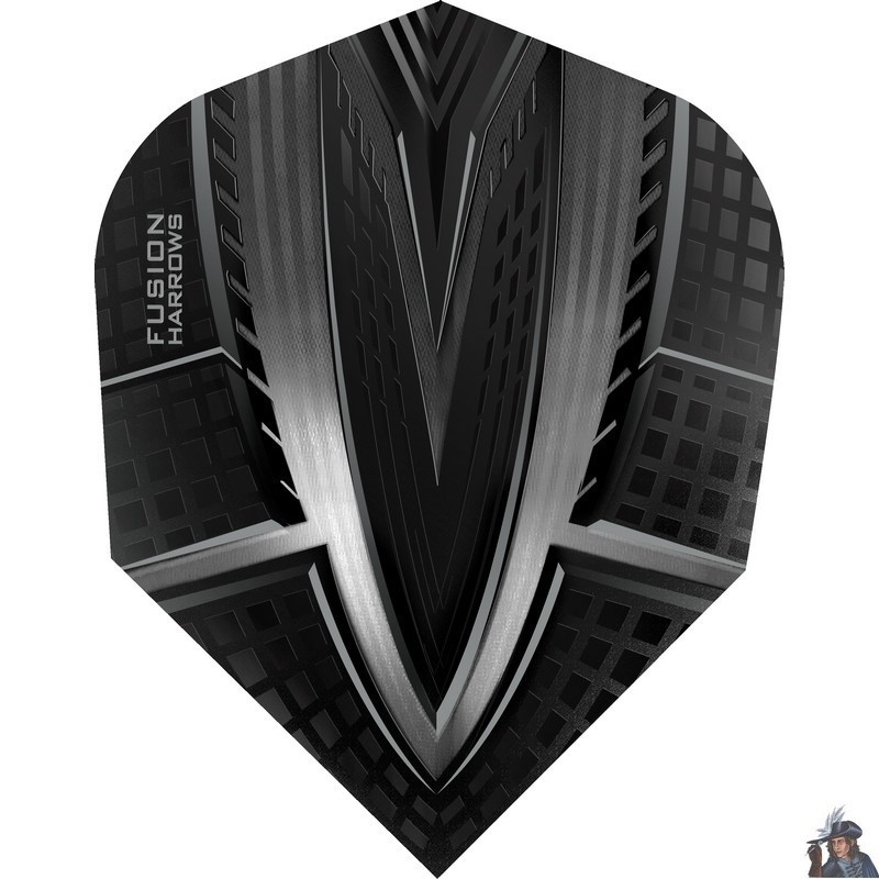 Harrows Fusion Clear & Smokey Standard Dart Flight