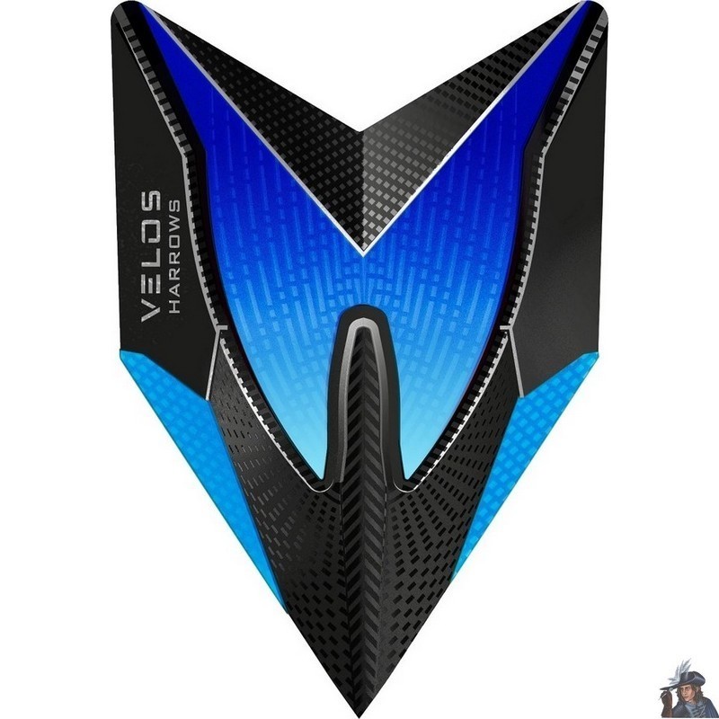 Plume de Dard Harrows Fusion Aqua & Bleue Velos
