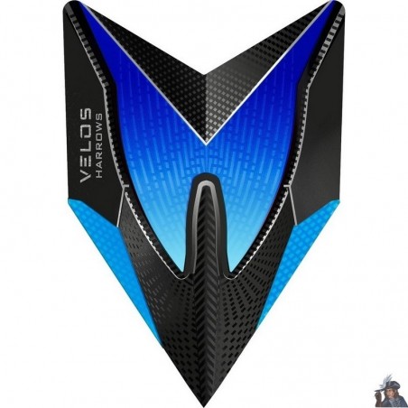 Plume de Dard Harrows Fusion Aqua & Bleue Velos