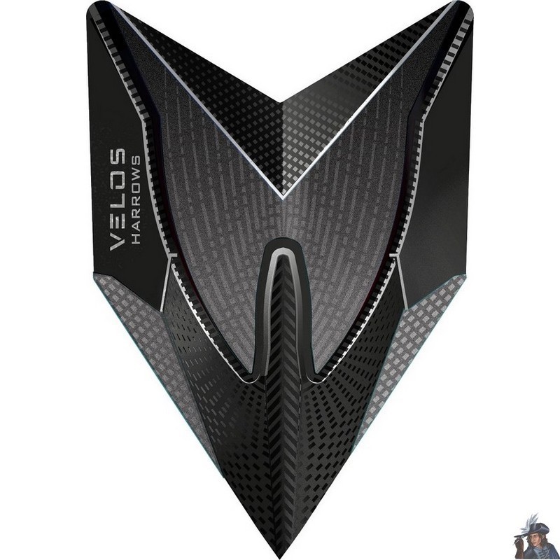 Harrows Fusion Clear & Smokey Velos Dart Flight