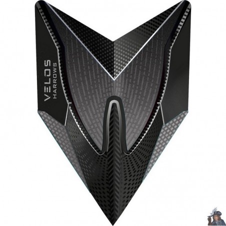 Harrows Fusion Clear & Smokey Velos Dart Flight