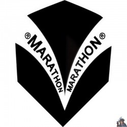 Plume de Dard Harrows Marathon Noire Standard