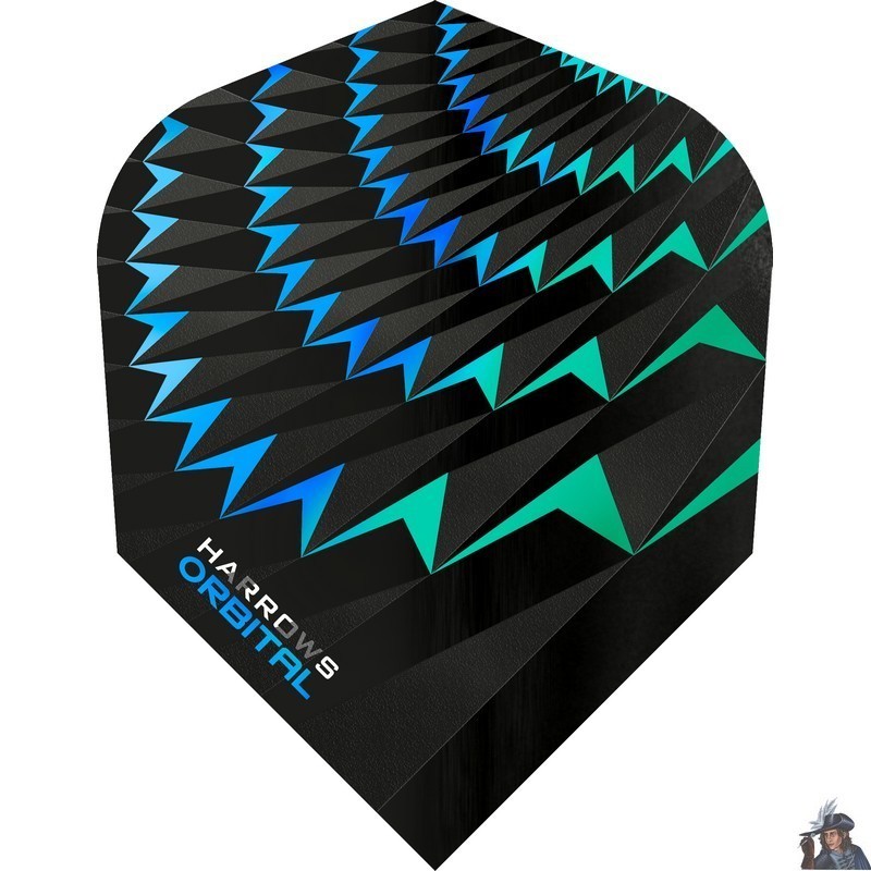 Plume de Dard Harrows Orbital Aqua & Jade Standard