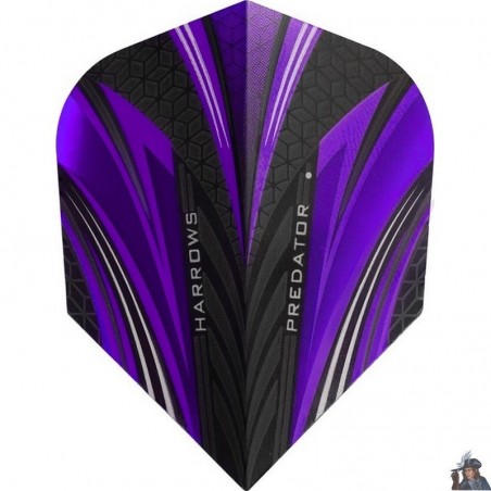 Harrows Predator Purple Standard Dart Flight