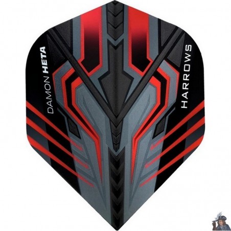 Harrows Prime Damon "The Heat" Heta Standard Dart Flight Harrows Prime Damon "The Heat" Heta Standard Dart Flight