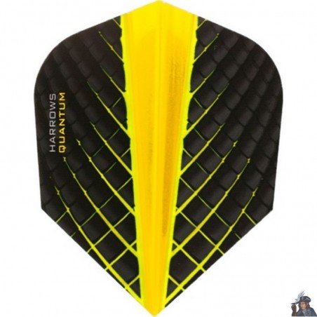 Harrows Quantum Yellow Standard Dart Flight