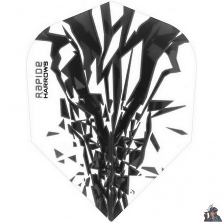 Plume de Dard Harrows Rapide Noire Standard
