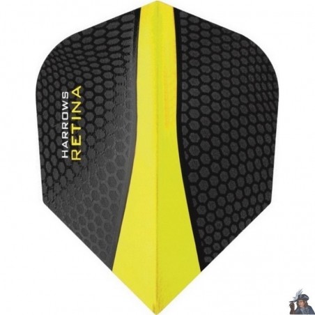 Plume de Dard Harrows Retina Jaune Standard