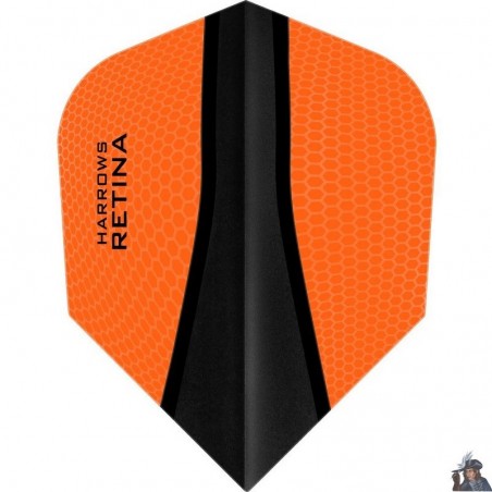 Harrows Retina X Orange Standard Dart Flight