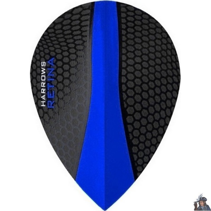 Harrows Retina Blue Pear Dart Flight