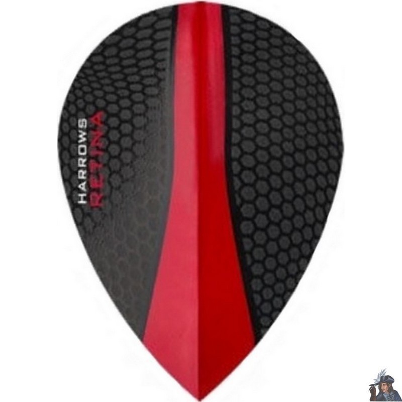 Harrows Retina Red Pear Dart Flight