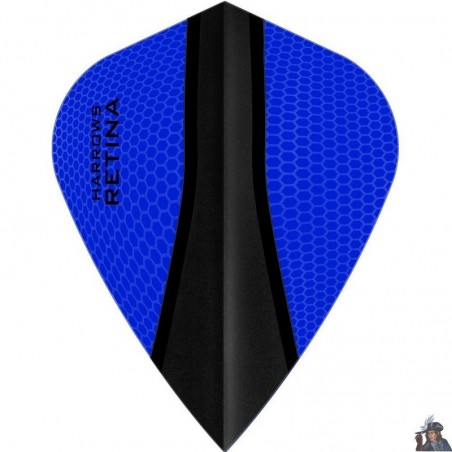 Plume de Dard Harrows Retina X Bleue Kite
