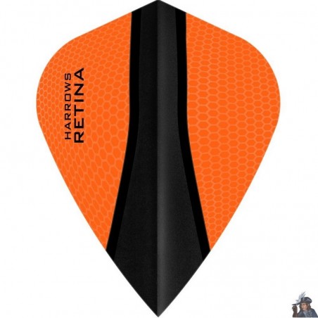 Harrows Retina X Orange Kite Dart Flight