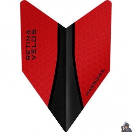 Plume de Dard Harrows Retina X Rouge Velos