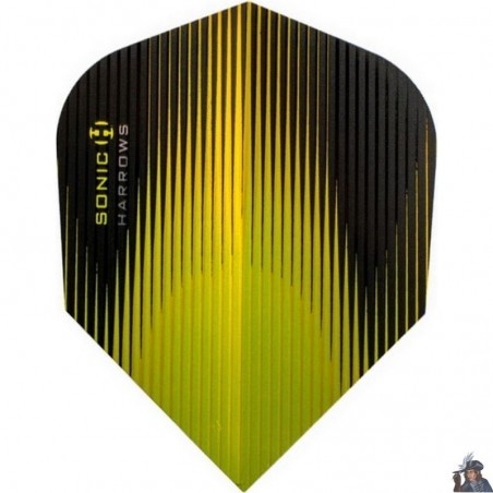 Harrows Sonic Yellow Standard Dart Flight