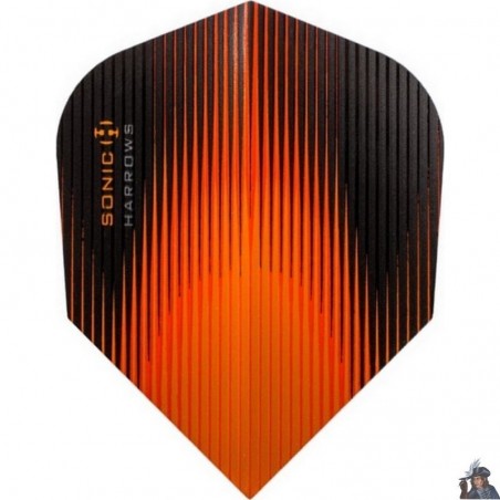Harrows Sonic Orange Standard Dart Flight
