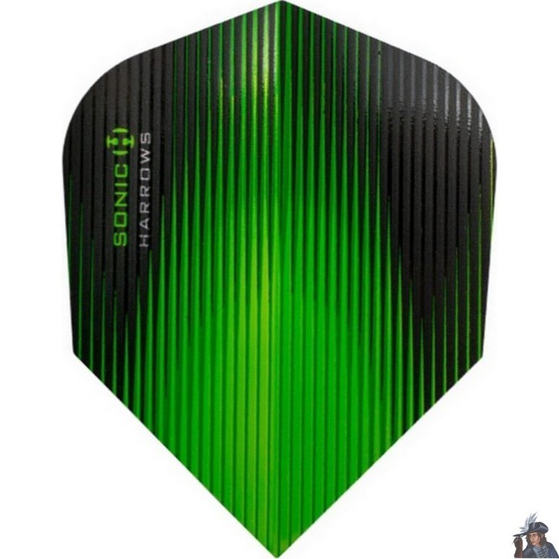 Harrows Sonic Green Standard Dart Flight