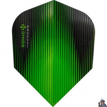 Harrows Sonic Green Standard Dart Flight