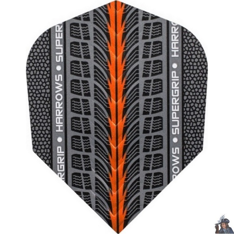 Harrows Supergrip Orange Standard Dart Flight