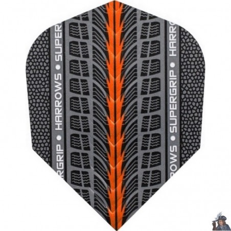 Harrows Supergrip Orange Standard Dart Flight