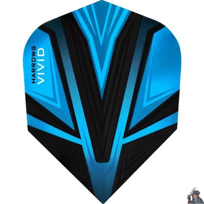 Harrows Vivid Aqua Standard Dart Flight