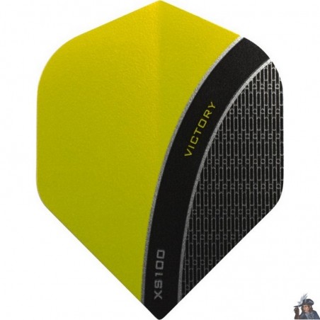 Victory Curve Yellow Standard Dart Flight