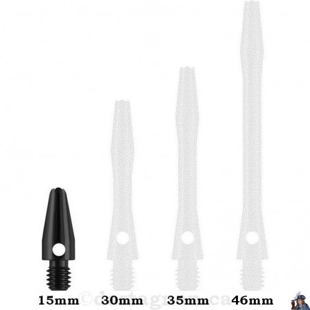 Victory Aluminium Black Micro Dart Shaft/Stem