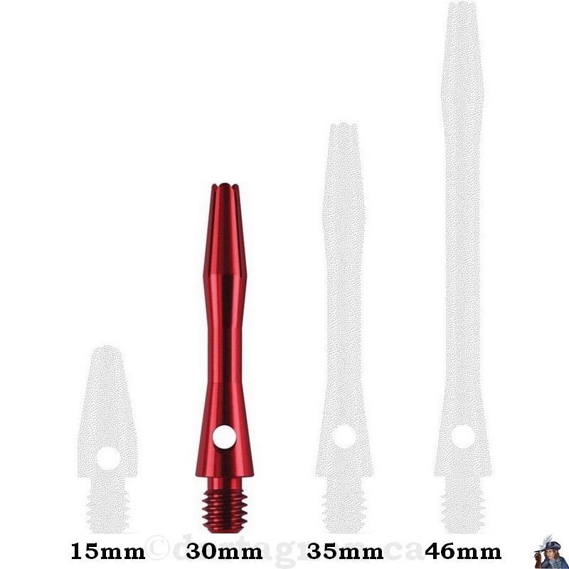 Lot de 3 Tiges de fléchettes Target Pro Grip Rose Medium P855 - 5836