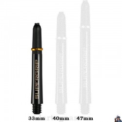 Harrows Supergrip Black & Gold Short Dart Shaft / Stem