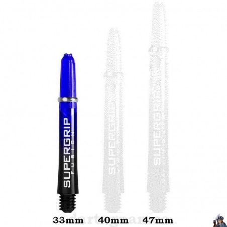 Tige de Dard / Fléchette Harrows Supergrip Fusion Bleue Courte
