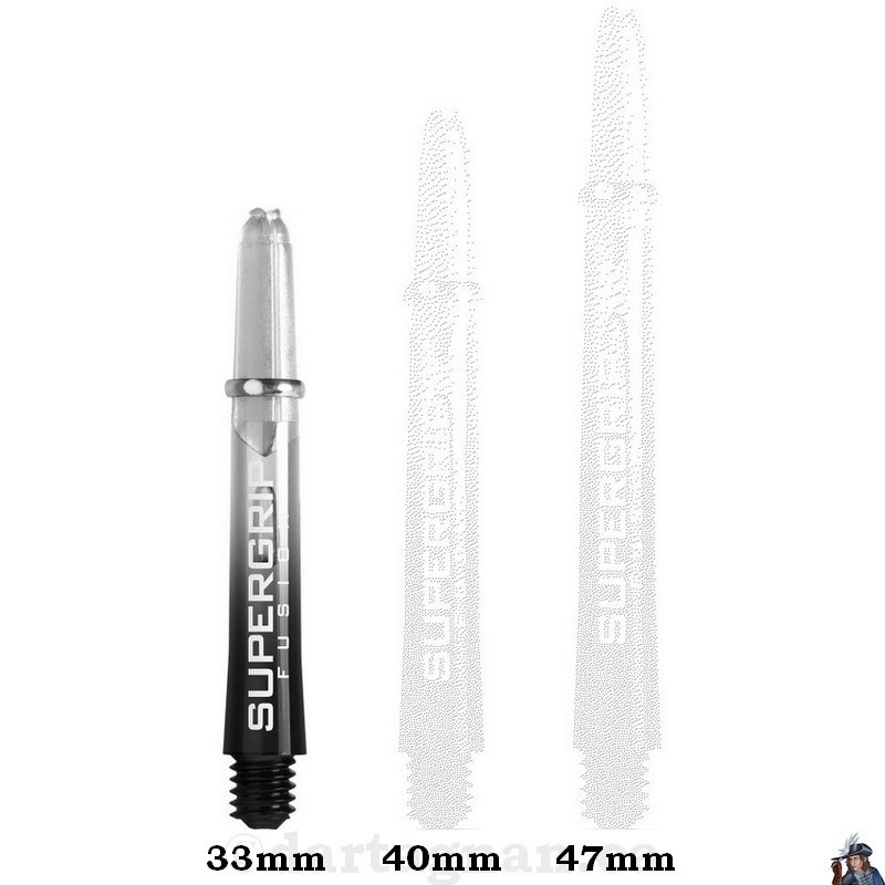 Harrows Supergrip Fusion Clear Short Dart Shaft / Stem