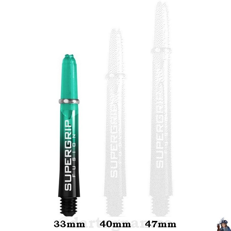 Tige de Dard / Fléchette Harrows Supergrip Fusion Jade Courte