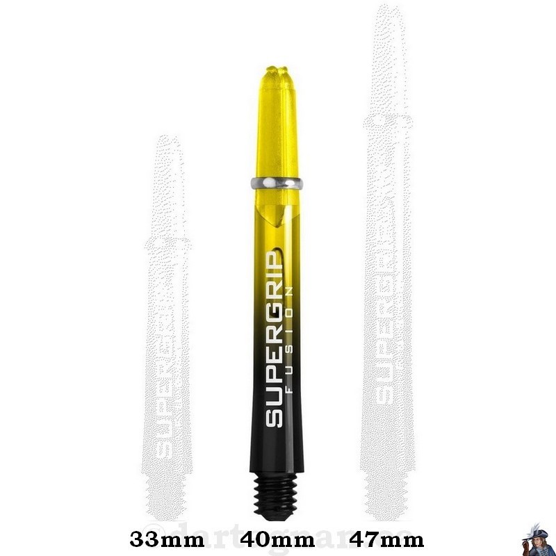 Tige de Dard / Fléchette Harrows Supergrip Fusion Jaune Midi