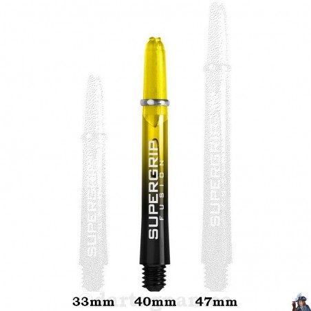 Tige de Dard / Fléchette Harrows Supergrip Fusion Jaune Midi
