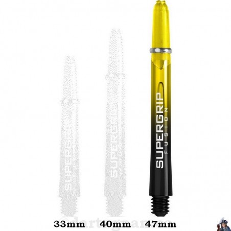 Harrows Supergrip Fusion Yellow Medium Dart Shaft / Stem