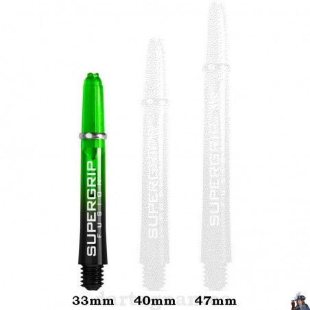 Tige de Dard / Fléchette Harrows Supergrip Fusion Verte Courte