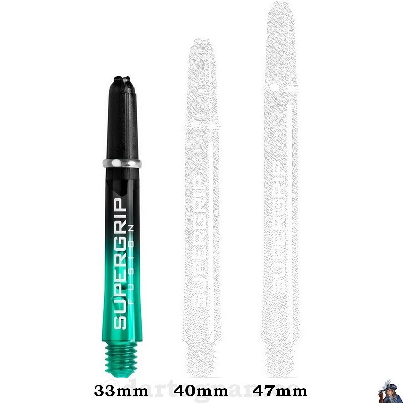 Tige de Dard / Fléchette Harrows Supergrip Fusion X Jade Courte