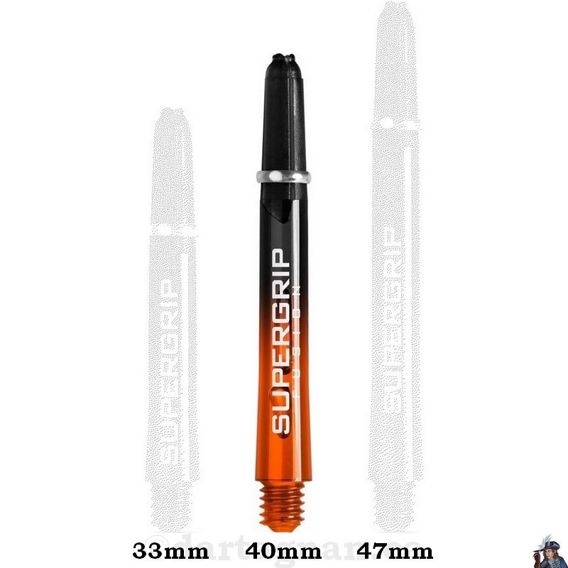 Harrows Supergrip Fusion X Orange Midi Dart Shaft / Stem