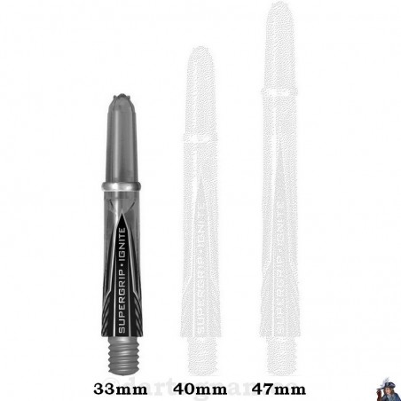 Tige de Dard / Fléchette Harrows Supergrip Ignite Fumée Courte