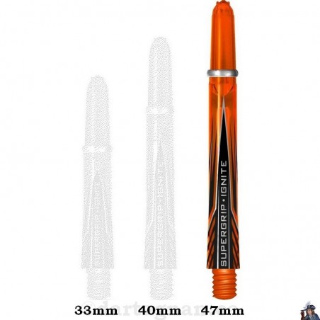 Harrows Supergrip Ignite Orange Medium Dart Shaft / Stem