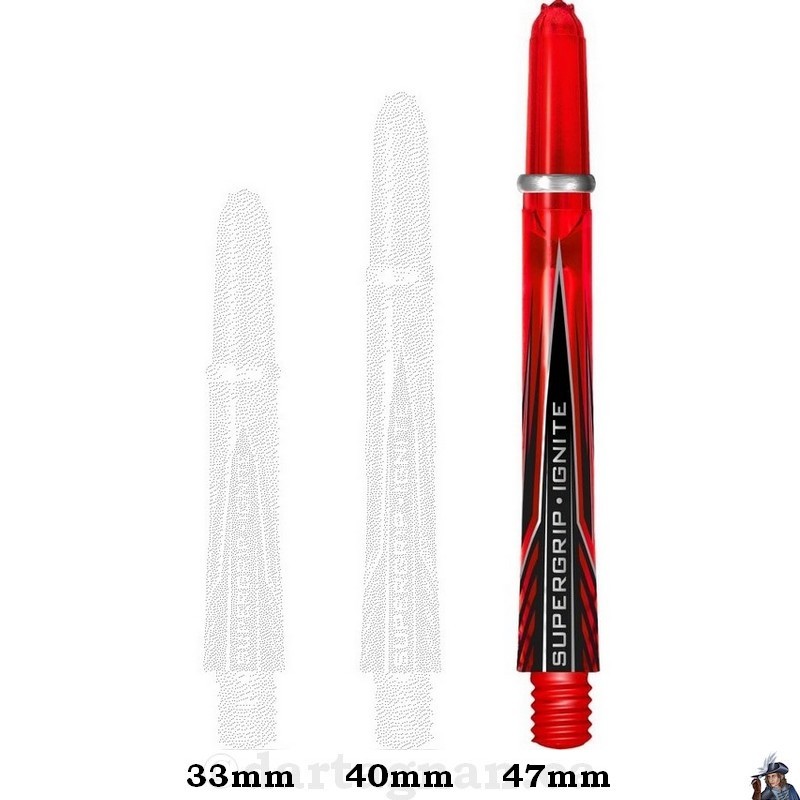 Harrows Supergrip Ignite Red Medium Dart Shaft / Stem