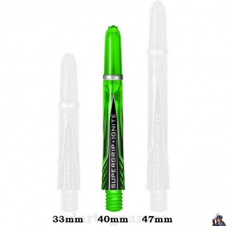 Harrows Supergrip Ignite Green Midi Dart Shaft / Stem
