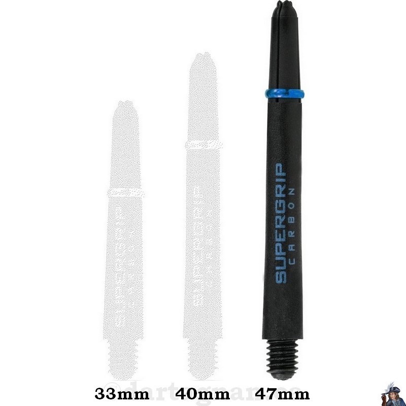 Harrows Supergrip Carbon Aqua Medium Dart Shaft / Stem