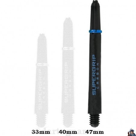 Harrows Supergrip Carbon Aqua Medium Dart Shaft / Stem
