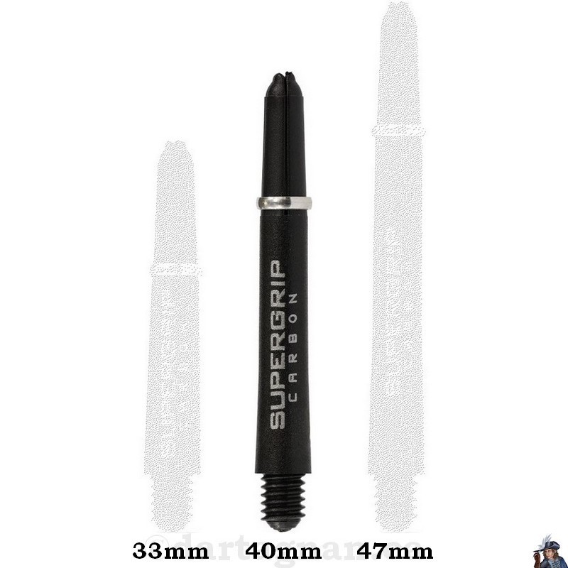 Tige de Dard / Fléchette Harrows Supergrip Carbon Argent Midi